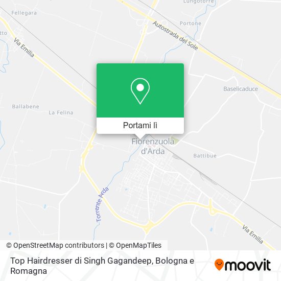 Mappa Top Hairdresser di Singh Gagandeep