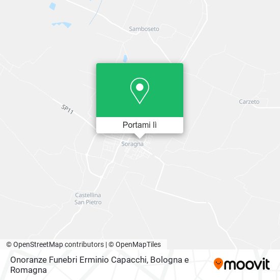 Mappa Onoranze Funebri Erminio Capacchi