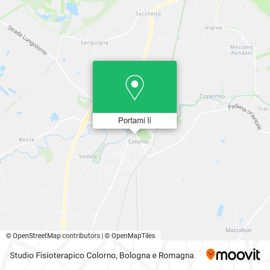 Mappa Studio Fisioterapico Colorno