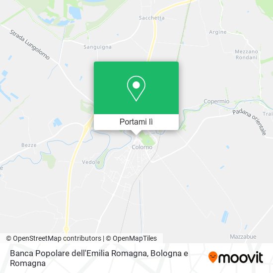 Mappa Banca Popolare dell'Emilia Romagna