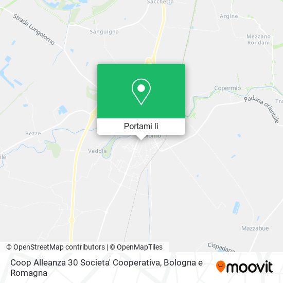 Mappa Coop Alleanza 30 Societa' Cooperativa