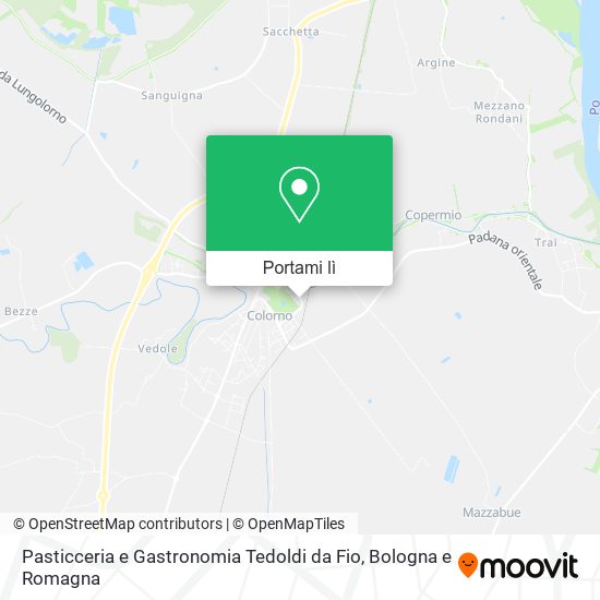 Mappa Pasticceria e Gastronomia Tedoldi da Fio