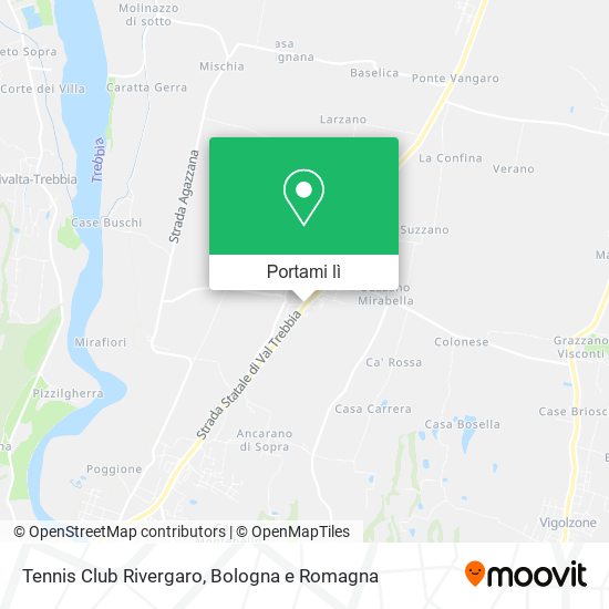 Mappa Tennis Club Rivergaro