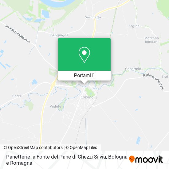 Mappa Panetterie la Fonte del Pane di Chezzi Silvia