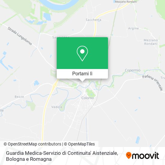 Mappa Guardia Medica-Servizio di Continuita' Aistenziale