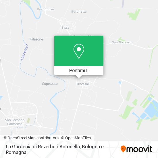 Mappa La Gardenia di Reverberi Antonella