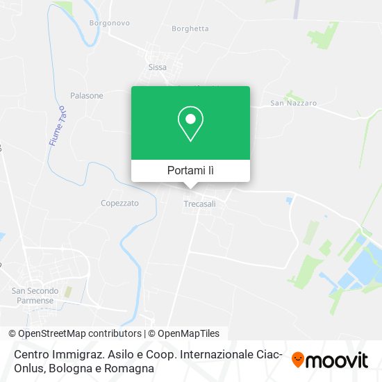 Mappa Centro Immigraz. Asilo e Coop. Internazionale Ciac-Onlus
