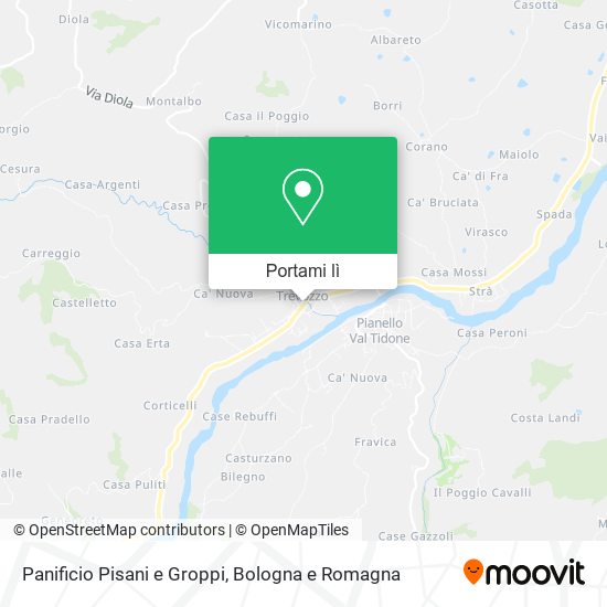 Mappa Panificio Pisani e Groppi