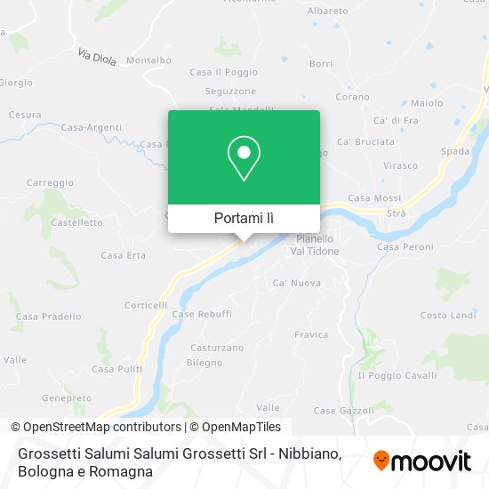 Mappa Grossetti Salumi Salumi Grossetti Srl - Nibbiano