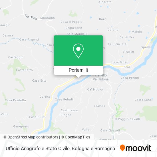 Mappa Ufficio Anagrafe e Stato Civile