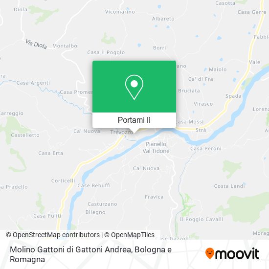 Mappa Molino Gattoni di Gattoni Andrea