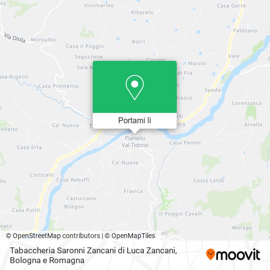 Mappa Tabaccheria Saronni Zancani di Luca Zancani