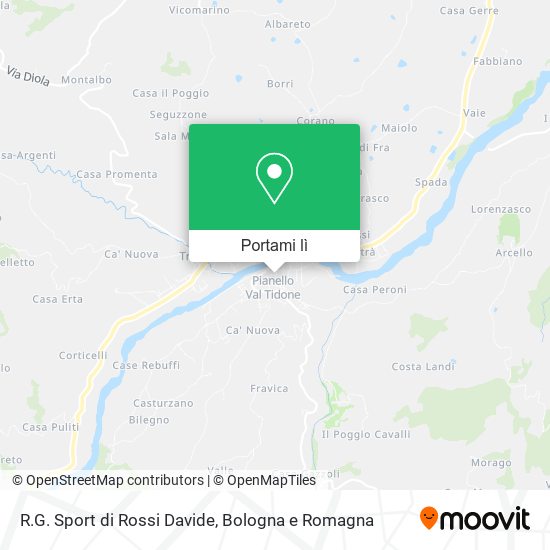 Mappa R.G. Sport di Rossi Davide