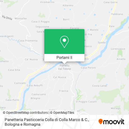 Mappa Panetteria Pasticceria Colla di Colla Marco & C.