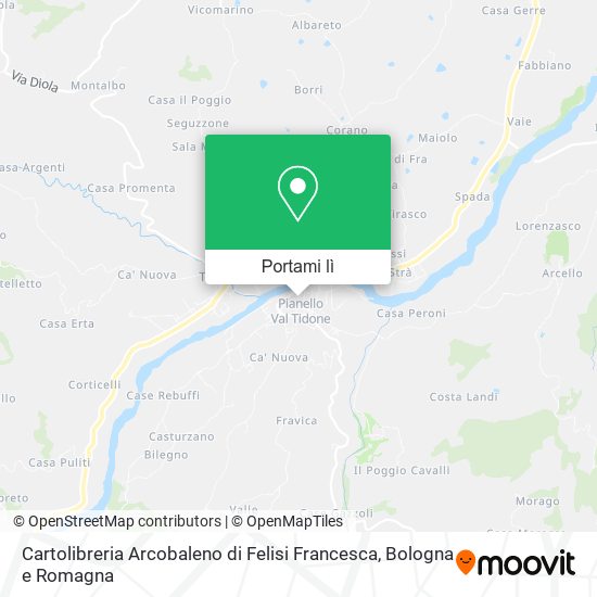 Mappa Cartolibreria Arcobaleno di Felisi Francesca