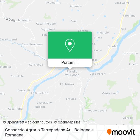 Mappa Consorzio Agrario Terrepadane Arl.