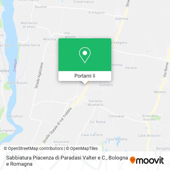 Mappa Sabbiatura Piacenza di Paradasi Valter e C.