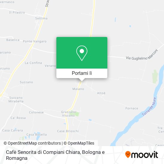 Mappa Cafè Senorita di Compiani Chiara