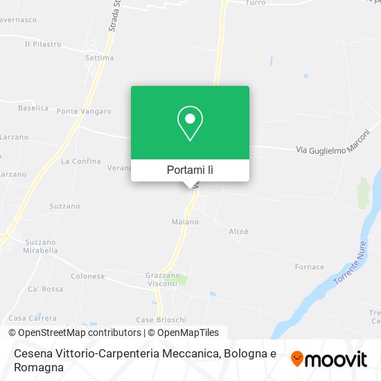 Mappa Cesena Vittorio-Carpenteria Meccanica