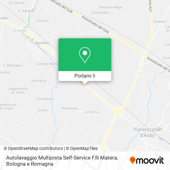 Mappa Autolavaggio Multipista Self-Service F.lli Matera