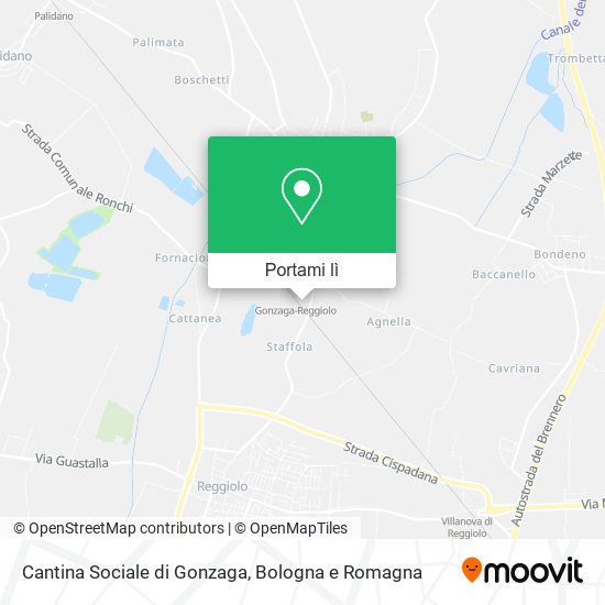 Mappa Cantina Sociale di Gonzaga
