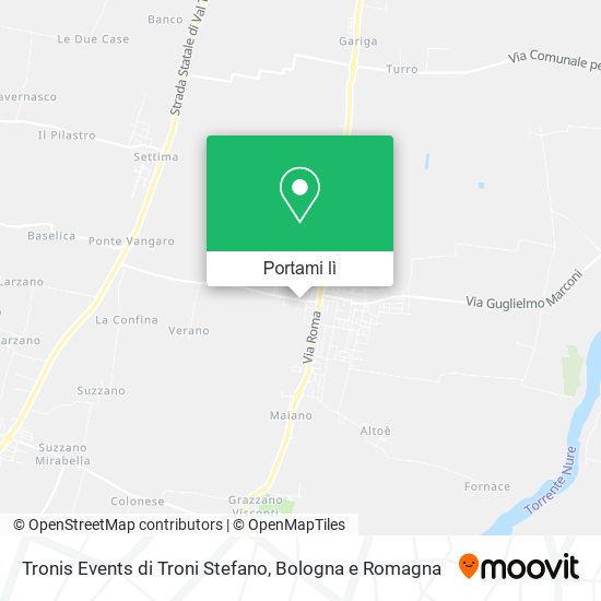 Mappa Tronis Events di Troni Stefano
