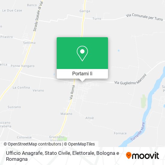 Mappa Ufficio Anagrafe, Stato Civile, Elettorale