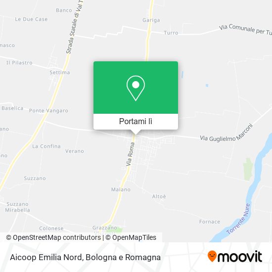 Mappa Aicoop Emilia Nord