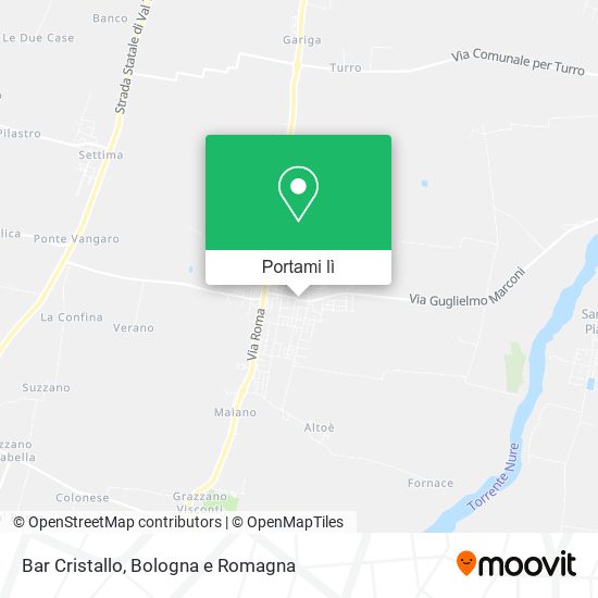 Mappa Bar Cristallo