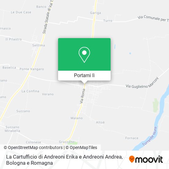 Mappa La Cartufficio di Andreoni Erika e Andreoni Andrea