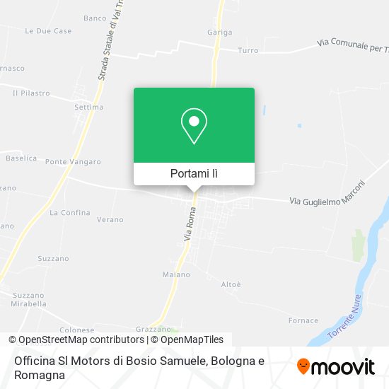 Mappa Officina Sl Motors di Bosio Samuele