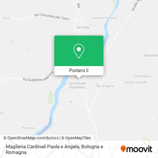 Mappa Maglieria Cardinali Paola e Angela