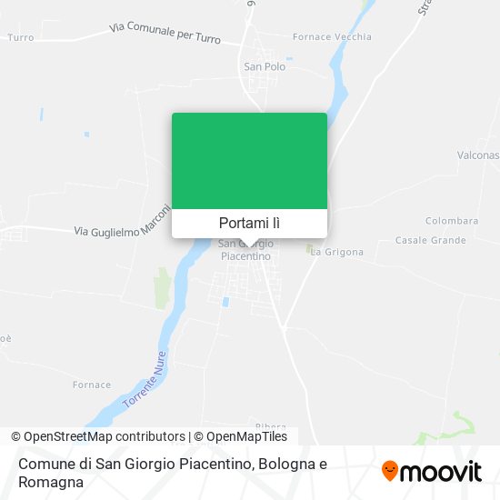 Mappa Comune di San Giorgio Piacentino
