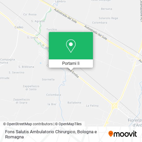 Mappa Fons Salutis Ambulatorio Chirurgico