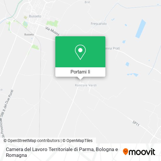 Mappa Camera del Lavoro Territoriale di Parma