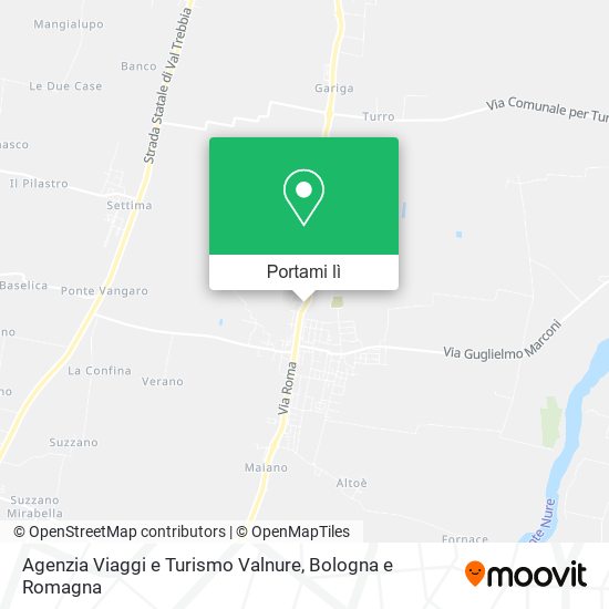 Mappa Agenzia Viaggi e Turismo Valnure