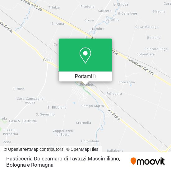 Mappa Pasticceria Dolceamaro di Tavazzi Massimiliano