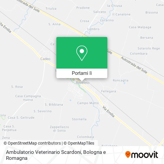 Mappa Ambulatorio Veterinario Scardoni