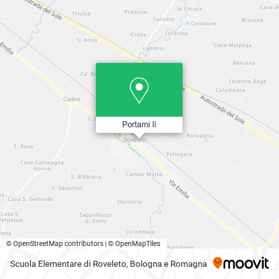 Mappa Scuola Elementare di Roveleto