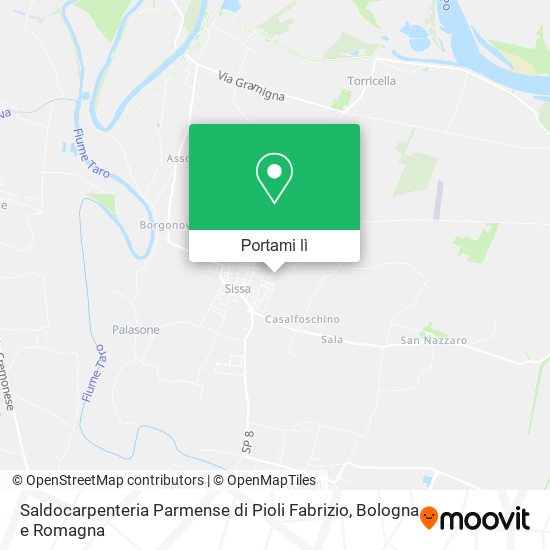 Mappa Saldocarpenteria Parmense di Pioli Fabrizio