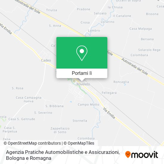 Mappa Agenzia Pratiche Automobilistiche e Assicurazioni