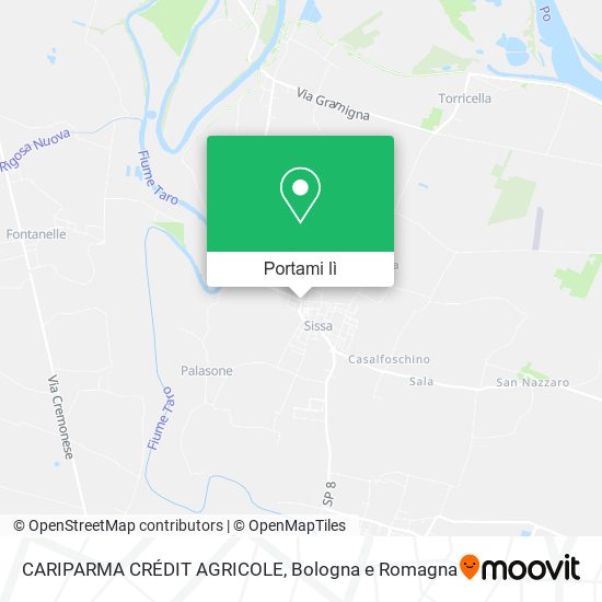 Mappa CARIPARMA CRÉDIT AGRICOLE