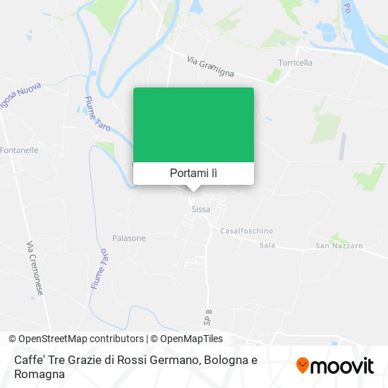 Mappa Caffe' Tre Grazie di Rossi Germano