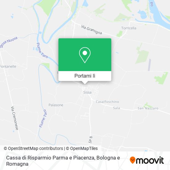 Mappa Cassa di Risparmio Parma e Piacenza