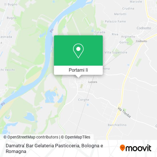 Mappa Damatra' Bar Gelateria Pasticceria