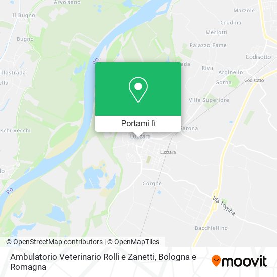 Mappa Ambulatorio Veterinario Rolli e Zanetti