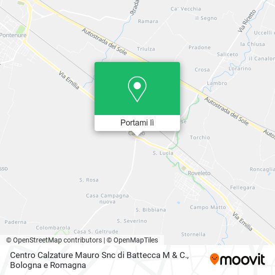 Mappa Centro Calzature Mauro Snc di Battecca M & C.