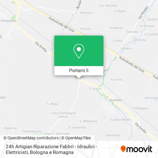 Mappa 24h Artigian Riparazione Fabbri - Idraulici - Elettricisti