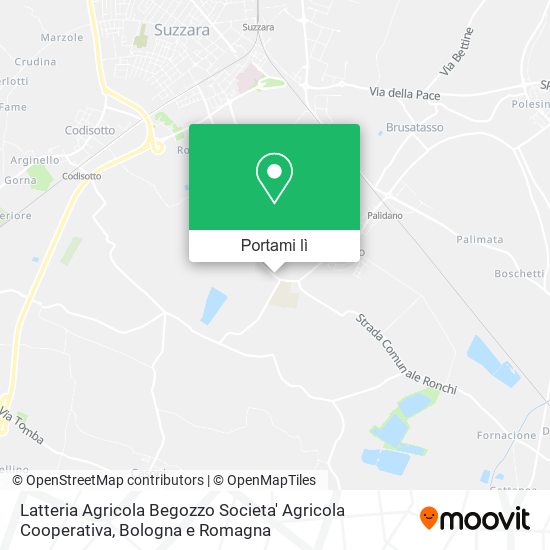 Mappa Latteria Agricola Begozzo Societa' Agricola Cooperativa
