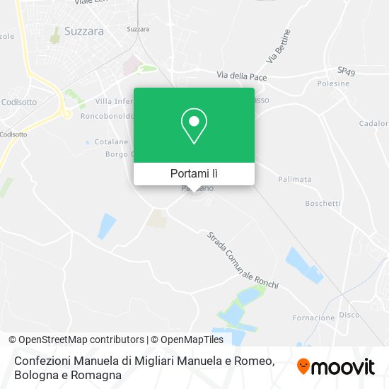 Mappa Confezioni Manuela di Migliari Manuela e Romeo